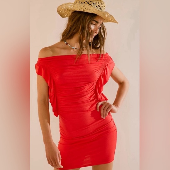 Free People Dresses & Skirts - FREE PEOPLE Nassau Mini in Coral Chic